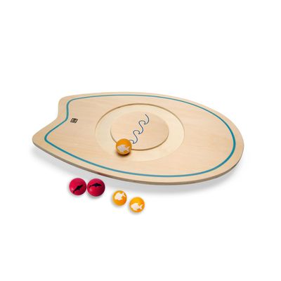 BS Toys - Balance Board - Quality Educational Game - Promotes Balance, Coordination & Motor Development - Includes 1 Board & 5 Balls - For Kids Ages 4+