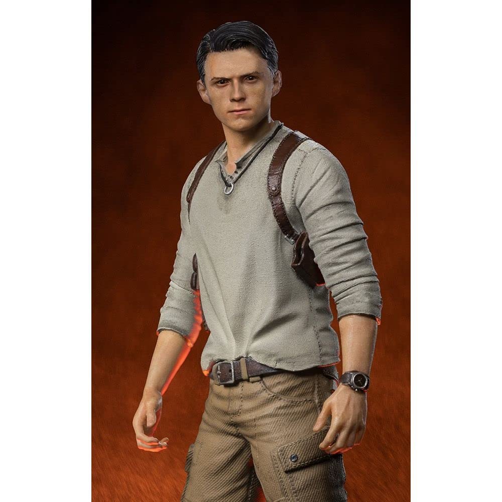 Iron Studios Collectible Statue Nathan Drake 1/10 - Uncharted (Movie) - Art Scale Polystone Multicolor 7.8 inches