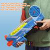 Blaster Gun with Protective Goggles and 100 Rounds Up to 110 FPS Compatible with Nerf Hyper Rounds Darts, Easy Reload, Holds Up to 50 Rounds (Navy Blue) view 4