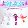 POPULAR PLAYTHINGS Magnetic Animals for Toddlers 1-3, Mix or Match Mythical Toys, Set of 4 Gift for Kids - Pastel Mythical Kingdom view 4