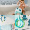 Little Big Friends Multi-Texture Soft Activity Cube for Fine Motor Skills and Cognitive Growth | Montessori Developmental Toy | Sensory Play Cube | Ocean view 4