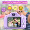 Dylanto Upgrade Kids Selfie Camera, Christmas Birthday Gifts for Girls&Boys Age 3-9, HD Digital Video Cameras for Toddler, Portable Toy for 3 4 5 6 7 8 Year Old Girls&Boys with 32GB SD Card (Purple view 2