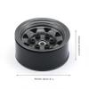 LAFEINA 4PCS 1.55 inch Metal Beadlock Wheel Rim and 85mm Rubber Tire Tyres for 1:10 RC Crawler Car D90 TF2 Tamiya CC01 LC70 MST JIMNY 90069 (Gray) view 3