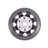 LAFEINA 4PCS 1.55 inch Metal Beadlock Wheel Rim and 85mm Rubber Tire Tyres for 1:10 RC Crawler Car D90 TF2 Tamiya CC01 LC70 MST JIMNY 90069 (Gray) view 4