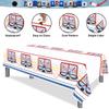 Hockey Party Supplies - Ice Hockey Birthday Party Set Including Plates, Cups, Napkins, Tableware, Tablecloth, Hanging Swirl, Balloons, Banner for Kid's Hockey Fans Birthday Gameday - Serves 20 view 4