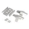 DKKY Stainless Steel Chassis Armor Front Rear Protection for LOSI LMT 4WD 1/10 RC Car view 1