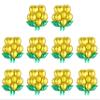 20 Pcs Beautiful Flower foil Balloons, 20 inch Floral Balloons for Wedding Birthday Party Decorations (Can't Float) (Gold) view 1
