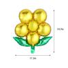 20 Pcs Beautiful Flower foil Balloons, 20 inch Floral Balloons for Wedding Birthday Party Decorations (Can't Float) (Gold) view 2