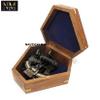 Maritime Kelvin & Hughes 1917 London Antique Brass Nautical Ship Sextant Vintage Style Nautical Instruments (Antique, With Wooden Box) view 4