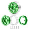 RC-Hub 4Pcs Aluminum Alloy 1.0" Micro Beadlock Wheels for 1/24 Axial SCX24 90081 AXI00001 AXI00002 RC Crawler Car (Green) view 2