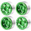 RC-Hub 4Pcs Aluminum Alloy 1.0" Micro Beadlock Wheels for 1/24 Axial SCX24 90081 AXI00001 AXI00002 RC Crawler Car (Green) view 4