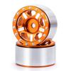 RC-Hub 4Pcs Aluminum Alloy 1.0" Micro Beadlock Wheels for 1/24 Axial SCX24 90081 AXI00001 AXI00002 RC Crawler Car (Orange) view 4