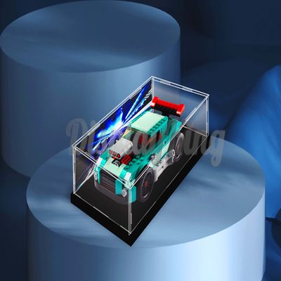 Acrylic Display case Compatible with Street Racer 31127 (Model Set is not Included) (with Theme Background)