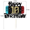 Bekaterea Video Game Happy 10th Birthday Cake TopperVideo Game Boy's 10th Birthday Level Up Party Cake decorationboy girl gamer cake decoration Supplies view 4