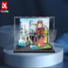 Acrylic Display case Compatible with Vet Clinic Ambulance 41445 (Model Set is not Included) (with Theme Background) view 2
