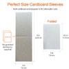 96 Packs Sleeves for Sports Card Protectors, 3" x 4.5" Cardboard Sheets for Trading Card Folders, Mail Shipping Stiffeners, Insert (96 Packs) view 3