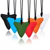 Sensory Chew Necklaces for Kids, Shark Tooth Silicone Chewy Necklace 6 Pack for Autism/ADHD/SPD, Autism Sensory Toys Reduce Chewing Fidgeting for Boys Girls Adults Chewer view 1