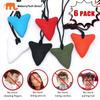 Sensory Chew Necklaces for Kids, Shark Tooth Silicone Chewy Necklace 6 Pack for Autism/ADHD/SPD, Autism Sensory Toys Reduce Chewing Fidgeting for Boys Girls Adults Chewer view 2