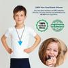 Sensory Chew Necklaces for Kids, Shark Tooth Silicone Chewy Necklace 6 Pack for Autism/ADHD/SPD, Autism Sensory Toys Reduce Chewing Fidgeting for Boys Girls Adults Chewer view 3