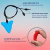 Sensory Chew Necklaces for Kids, Shark Tooth Silicone Chewy Necklace 6 Pack for Autism/ADHD/SPD, Autism Sensory Toys Reduce Chewing Fidgeting for Boys Girls Adults Chewer view 4