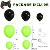 107 pcs Game On Balloons Arch Garland Party Decoration Black Green Video Game Party Supplies for Level Favor Theme Birthday Party Decorations view 2