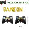 107 pcs Game On Balloons Arch Garland Party Decoration Black Green Video Game Party Supplies for Level Favor Theme Birthday Party Decorations view 3