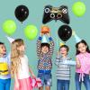 107 pcs Game On Balloons Arch Garland Party Decoration Black Green Video Game Party Supplies for Level Favor Theme Birthday Party Decorations view 4