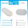 Mecc ecoh Baby Bassinet Mattress, 100% Breathable Cover, Water-Resistant Lining, Oval 30"x15"x2" Fit for Safety 1st/ Delta Children Slumber/Baby Delight Go with Me Slumber Rockin and Moses Basket view 4