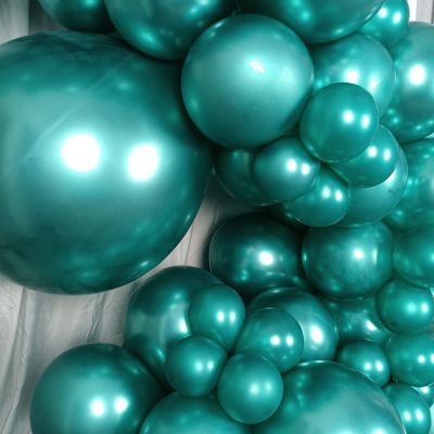 100 Pack Chrome Metallic Green Balloons Different Sizes 18 12 10 5 Inch KIRIKOU Party Balloons for Birthday Valentines Baby Shower Bridal Wedding Party Decors