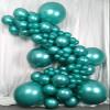 100 Pack Chrome Metallic Green Balloons Different Sizes 18 12 10 5 Inch KIRIKOU Party Balloons for Birthday Valentines Baby Shower Bridal Wedding Party Decors view 2