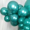 100 Pack Chrome Metallic Green Balloons Different Sizes 18 12 10 5 Inch KIRIKOU Party Balloons for Birthday Valentines Baby Shower Bridal Wedding Party Decors view 4