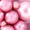100 Pack Chrome Metallic Pink Balloons Different Sizes 18 12 10 5 Inch KIRIKOU Party Balloons for Birthday Valentines Baby Shower Bridal Wedding Party Decors view 1
