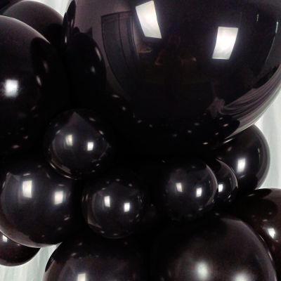 100 Pack Black Balloons Different Sizes 18 12 10 5 Inch KIRIKOU Party Balloons for Birthday Valentines Baby Shower Bridal Wedding Party Decors