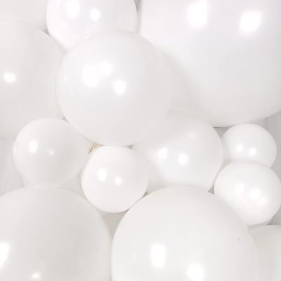 100 Pack White Balloons Different Sizes 18 12 10 5 Inch KIRIKOU Party Balloons for Birthday Valentines Baby Shower Bridal Wedding Party Decors