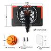 GYSH Indoors Office Desktop mini Basketball Hoop,Smallest Foam Basket Ball and Hoop Stands,It can be Installed on The Desk or Table,Basketball Game,Desk Toys for Office for Adults(black2) view 2