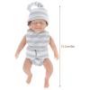 chenyin Mini Reborn Baby Doll with Clothes,6 Inch Realistic Silicone Baby Dolls, Real Life Tiny Baby Doll,Lifelike Doll Gift Set for 6 inches view 3