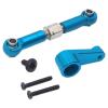 B Baosity 1/12 1/14 Servo Pull Rod & 28T Steering Arm for 144010 144001 144002 124016 124017 RC car DIY Modified, Blue view 1