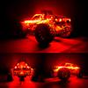 Waterproof LED Light Strips for RC Cars Trucks Airplanes Boats Drones Fixed Wing AR Wing Model Underglow Light (Red) view 2