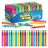 SpringFlower 200 Pieces Mini Bubble Wands, Party Favors Assortment Toys for Kids,Themed Birthday, Halloween, Goodie Bags, Carnival Prizes, Wedding, Bubble Maker Outdoor Gifts for Girls & Boys view 1