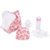 Rakki Dolli Feeding Set Nursery Bag Set for Dolls, Plate Together with Spoon, Fork, Milk Bottle, Juice Cup, Towel &Bib view 1
