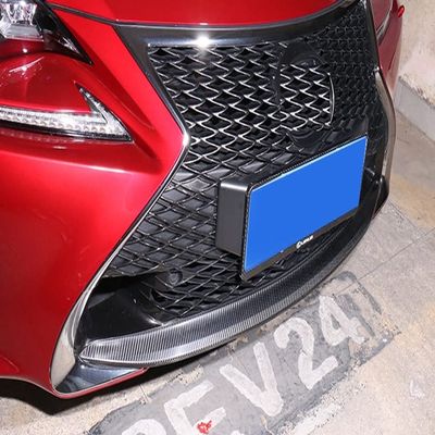 New Carbon Fiber Front Bumper Trim Compatible with Lexus RC 2014-2018 RC300h RC350 (Black)
