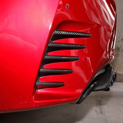 New Carbon Fiber Rear Bumper Air Duct Covers Compatible with Lexus RC 2014-2018 RC300h RC350 (One Set)