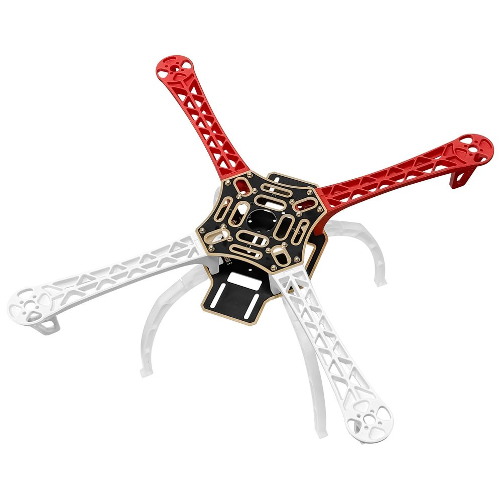 HAWKS WORK F450 Drone Frame, 450mm Wheelbase Quadcopter Frame Kit with Landing Skid Gear (Pre-soldered)