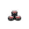 RCAWD 4X Alloy Rim Wheel Classic Drift Tire for Rc Hobby Model Car 1/28 Wltoys K969 K989 P929 Drift Rally Kyosho Mini-Z Mini-Q Mini-D(Red) view 1