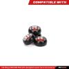 RCAWD 4X Alloy Rim Wheel Classic Drift Tire for Rc Hobby Model Car 1/28 Wltoys K969 K989 P929 Drift Rally Kyosho Mini-Z Mini-Q Mini-D(Red) view 2
