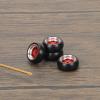 RCAWD 4X Alloy Rim Wheel Classic Drift Tire for Rc Hobby Model Car 1/28 Wltoys K969 K989 P929 Drift Rally Kyosho Mini-Z Mini-Q Mini-D(Red) view 3