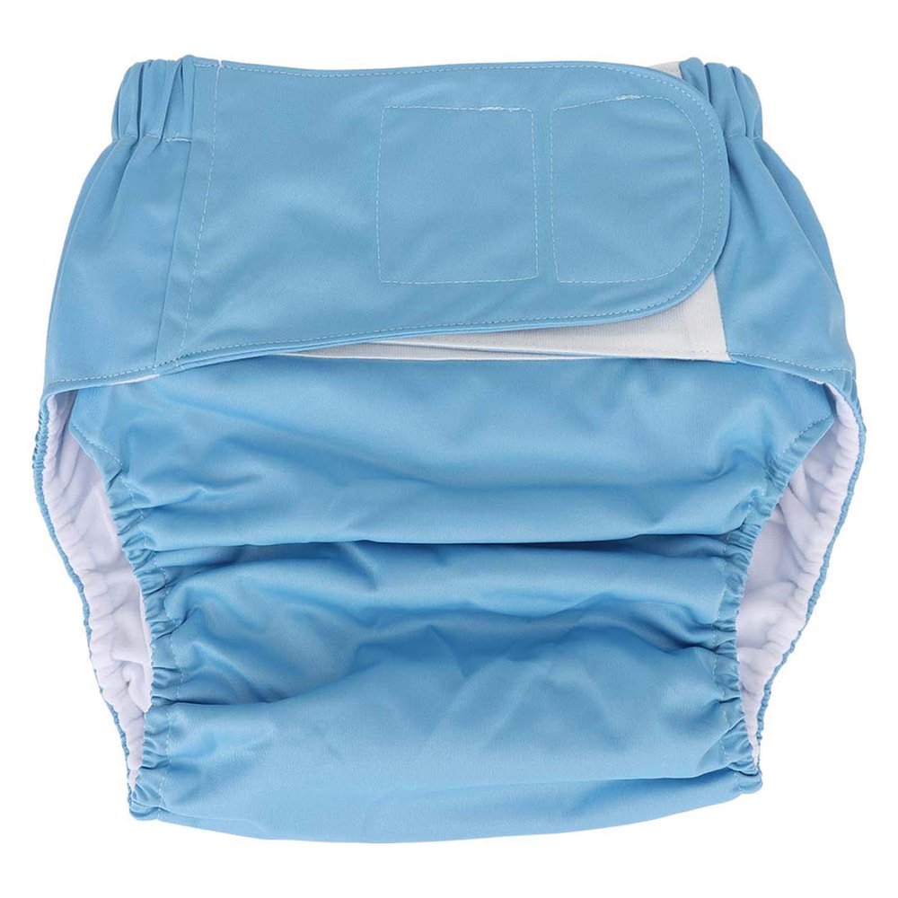 Adult Cloth Diapers, Washable Reusable Elderly Cloth Incontinence Pants Diapers Pocket Nappies, Leakfree Underwear for Women and Men(Blue)