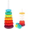 JUXUE Spinning Toy, Rainbow Stacking Toys for Toddlers 1-3, Ring Stacker Baby Toys 6 to 12 Months, 1 One Year Old Girl Boy Christmas Birthday Gifts, Montessori Autism Sensory Toy view 1