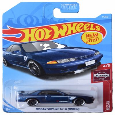 Hot Wheels Nissan Skyline GT-R, Nissan 4/5 [Blue] - Nissan Skyline