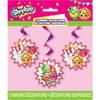 Shopkins Birthday Party Supplies Bundle Pack includes 3 Hanging Swirl Decorations, 1 Plastic Door Poster, 8 Photo Props, 1 Party Game for up to 16 Players (4 Pack Bundle) view 3